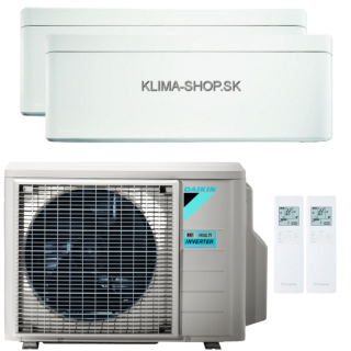 Klimatizácia Daikin Stylish 2x multisplit 2,5kW + vonkajšia 4kW
